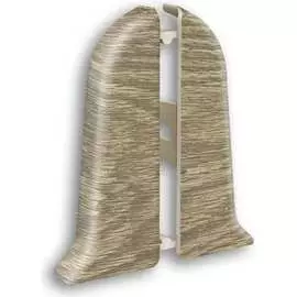 Торцевые заглушки для плинтуса Ideal Классик К-П55-Тп-Ф1 208 дуб МОК