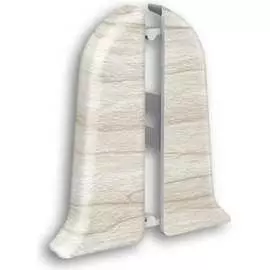 Торцевые заглушки для плинтуса Ideal Классик К-П85-Тп-Ф1 267 КЛН БЕЛ