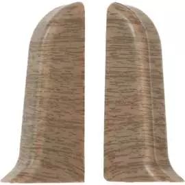 Торцевые заглушки для плинтуса Ideal Классик К-П55-Тп-Ф1 201 дуб