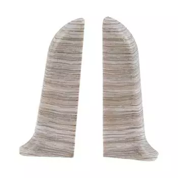 Торцевые заглушки для плинтуса Ideal Классик К-П55-Тп-Ф1 253 ЯСН СЕР