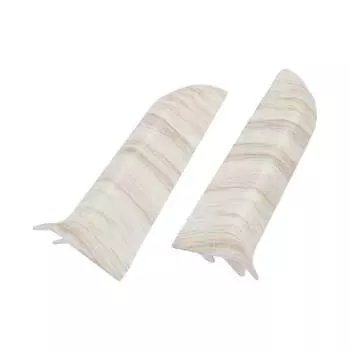 Торцевые заглушки для плинтуса Ideal Классик К-П55-Тп-Ф1 267 КЛН БЕЛ