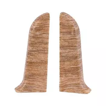 Торцевые заглушки для плинтуса Ideal Классик К-П55-Тп-Ф1 203 дуб БЛН