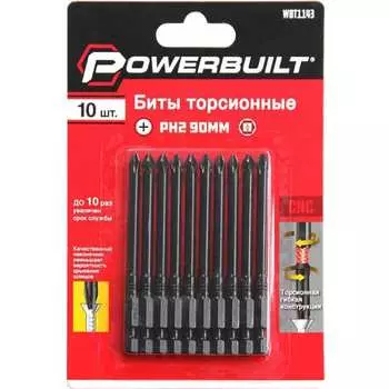 Торсионные биты TORGWIN Powerbuilt WBT1143