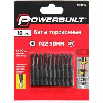 Торсионные биты TORGWIN Powerbuilt WBT1156
