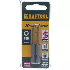 Торсионные кованые биты KRAFTOOL EXPERT 26125-10-50-2