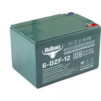 Тяговый гелевый аккумулятор Rutrike 6-DZF-12 022833