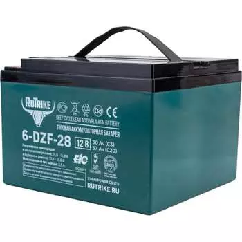 Тяговый гелевый аккумулятор Rutrike 6-DZF-28 022836