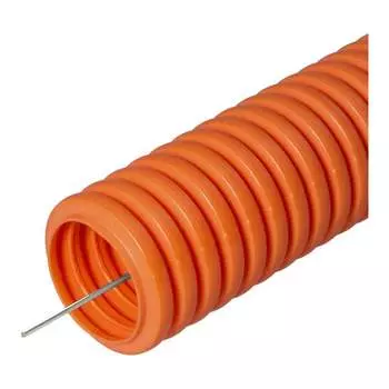 Тяжелая безгалогенная гофрированная труба ПНД Промрукав 750 Н 022541о