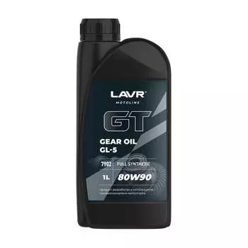 Трансмиссионное масло LAVR GT GEAR OIL 80W90 GL5 MOTO Ln7902
