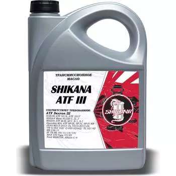 Трансмиссионное масло SHIKANA tn atf dexron-iii 78683