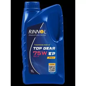 Трансмиссионное синтетическое масло RINNOL TOP GEAR 75W EP GL-4 100674