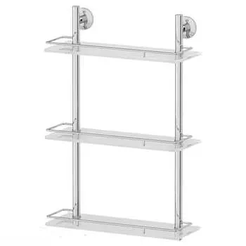 Трехъярусная полка fbs 40 cm матовое стекло; хром sta 068