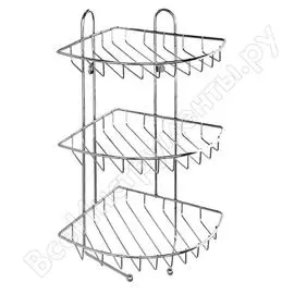 Угловая трехъярусная полка Milardo