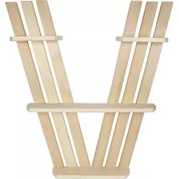 Трехъярусная V-образная полка Банная линия