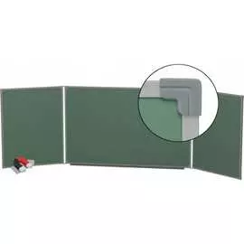 Трехэлементная магнитно-меловая доска BoardSYS