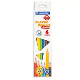 Трехгранные цветные карандаши BRAUBERG PREMIUM 181660