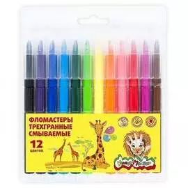 Трехгранные фломастеры Каляка-Маляка