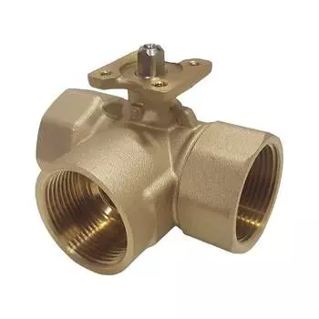 Трехходовой латунный шаровой кран TECHNO 3032B 640332-2