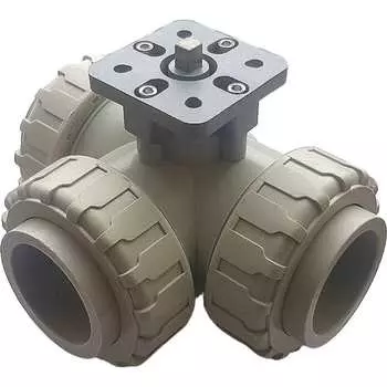 Трехходовой шаровой кран TECHNO 3050-PP 650350