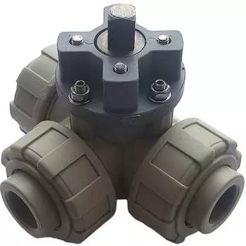 Трехходовой шаровой кран TECHNO 3015-PP 650315