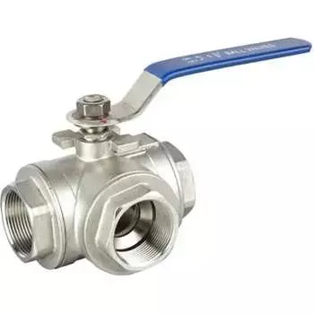 Трехходовой шаровый кран TITAN LOCK TL3V40-L-TF-S