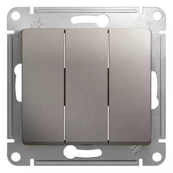 Трехклавишный механизм выключателя Systeme Electric Glossa GSL001231