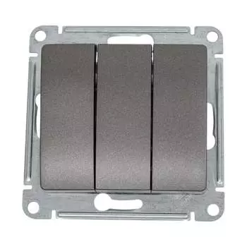 Трехклавишный механизм выключателя Systeme Electric GLOSSA GSL001331