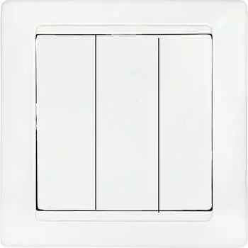 Трехклавишный выключатель BYLECTRICA СТИЛЬ С0510-805