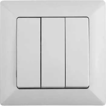 Трехклавишный выключатель Intro Solo 4-106-01 Б0053601