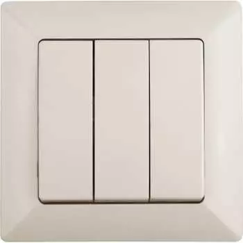 Трехклавишный выключатель Intro Solo 4-106-02 Б0053602