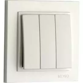 Трехклавишный выключатель MONO ELECTRIC