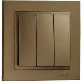 Трехклавишный выключатель MONO ELECTRIC