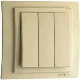 Трехклавишный выключатель MONO ELECTRIC