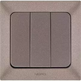 Трехклавишный выключатель NE-AD Aras 93-125-33