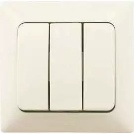 Трехклавишный выключатель NE-AD Aras 93-111-33