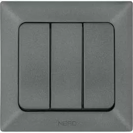 Трехклавишный выключатель NE-AD Aras 93-121-33