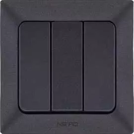 Трехклавишный выключатель NE-AD Aras 93-124-33