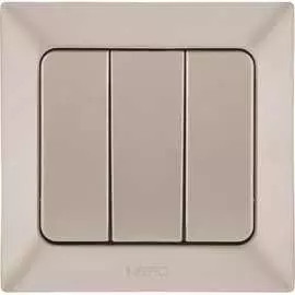 Трехклавишный выключатель NE-AD Aras 93-123-33