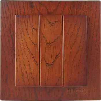 Трехклавишный выключатель Nilson TOURAN WOOD 24261066