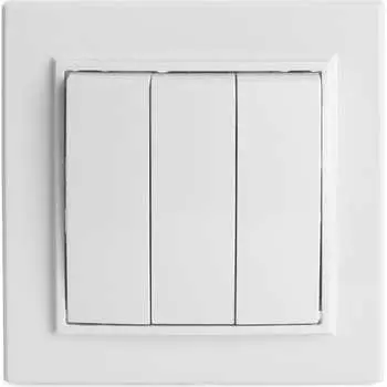 Трехклавишный выключатель STEKKER psw10-9007-01 39922