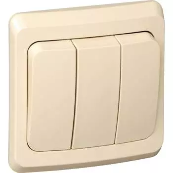 Трехклавишный выключатель Systeme Electric