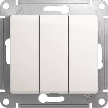 Трехклавишный выключатель Systeme Electric Glossa GSL000631