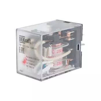 Трехконтактное промежуточное реле DEKraft пр-102 23883DEK