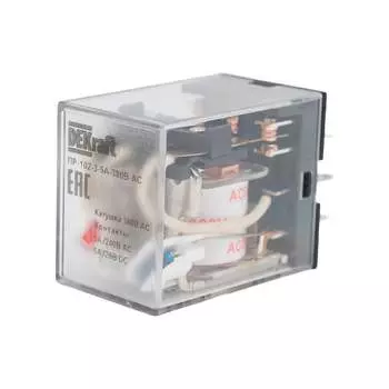 Трехконтактное промежуточное реле DEKraft пр-102 23884DEK