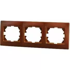 Трехместная горизонтальная рамка Lezard MIRA 701-0801-148