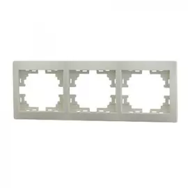 Трехместная горизонтальная рамка Lezard MIRA 701-0300-148