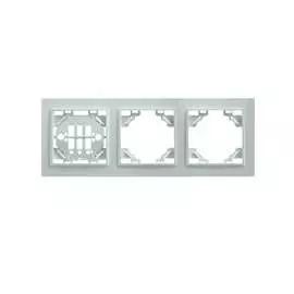 Трехместная горизонтальная рамка STEKKER PFR00-9003-01 Эрна 39056