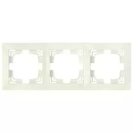 Трехместная рамка BYLECTRICA УЮТ ЮЛИГ.735212.281-40 бежевый