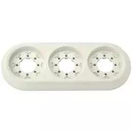 Трехместная рамка BYLECTRICA РЕТРО ЮЛИГ.735212.472белый