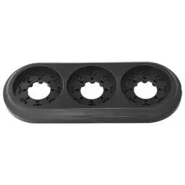 Трехместная рамка BYLECTRICA РЕТРО ЮЛИГ.735212.472черный